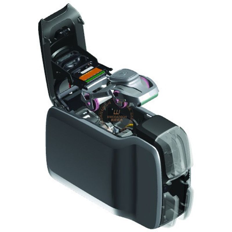 ZEBRA斑马ZC300证卡打印机如何安装色带